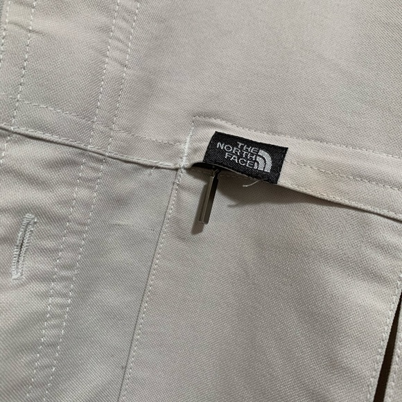 The North Face Mens Long Sleeve Button Beige Shirt - Picture 4 of 10